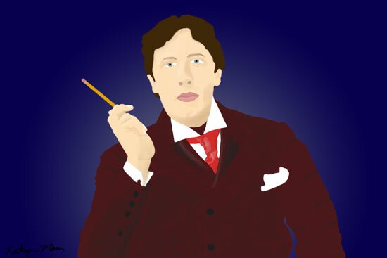 Oscar Wilde Portrait - by Kathryn Mann